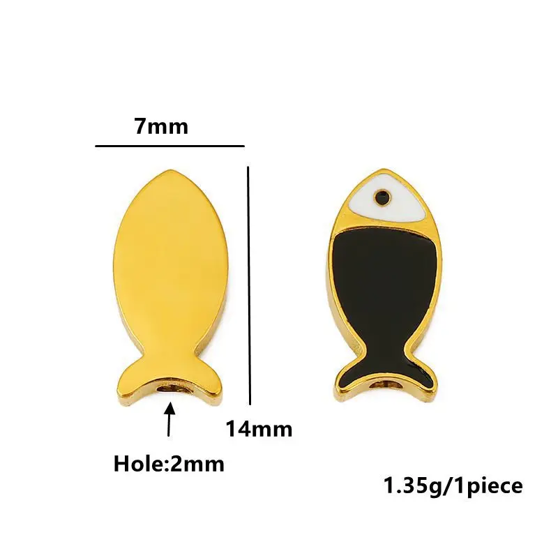 Vibrant Stainless Steel Fish Charm Set 3 Vibrant Stainless Steel Fish Charm Set - Image 3