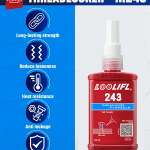 LOOLIFL 243 Medium-Strength Threadlocker 50ml 10 Sf1508e008f8f4e49a59fb3ccf92859945