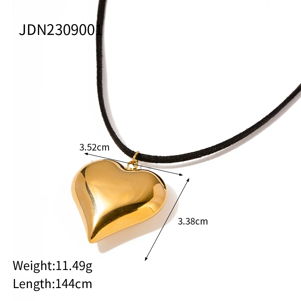 Stainless Steel Heart Necklace JDN2309001 6 Stainless Steel Heart Necklace JDN2309001 - Image 6