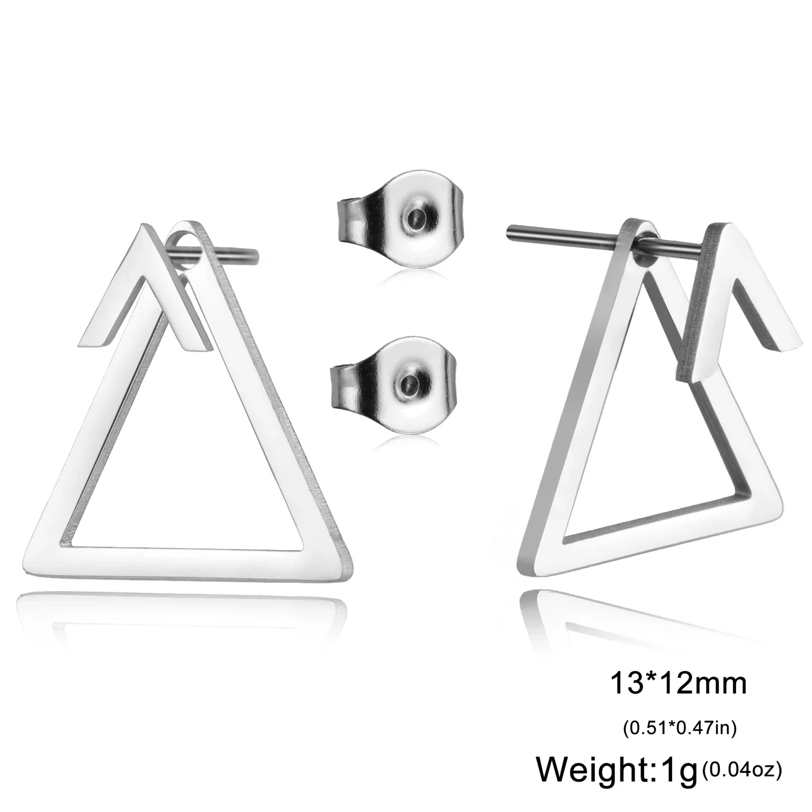 Geometric Gold Stainless Steel Earrings for Women 10 Geometric Gold Stainless Steel Earrings for Women - Image 10