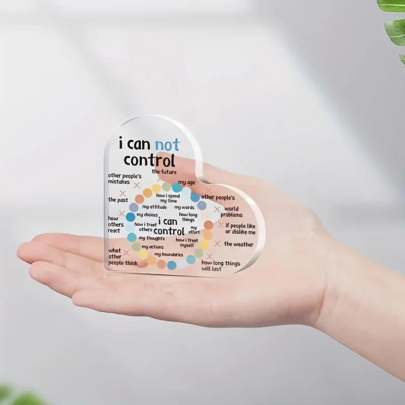 Heart-Shaped Acrylic Motivational Decor 4 Heart-Shaped Acrylic Motivational Decor - Image 4