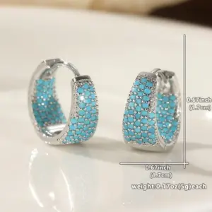 Elegant Silver and Purple Earrings for Women 8 Sf17d5e83f79a40fcb88adb5ee53cf31dr