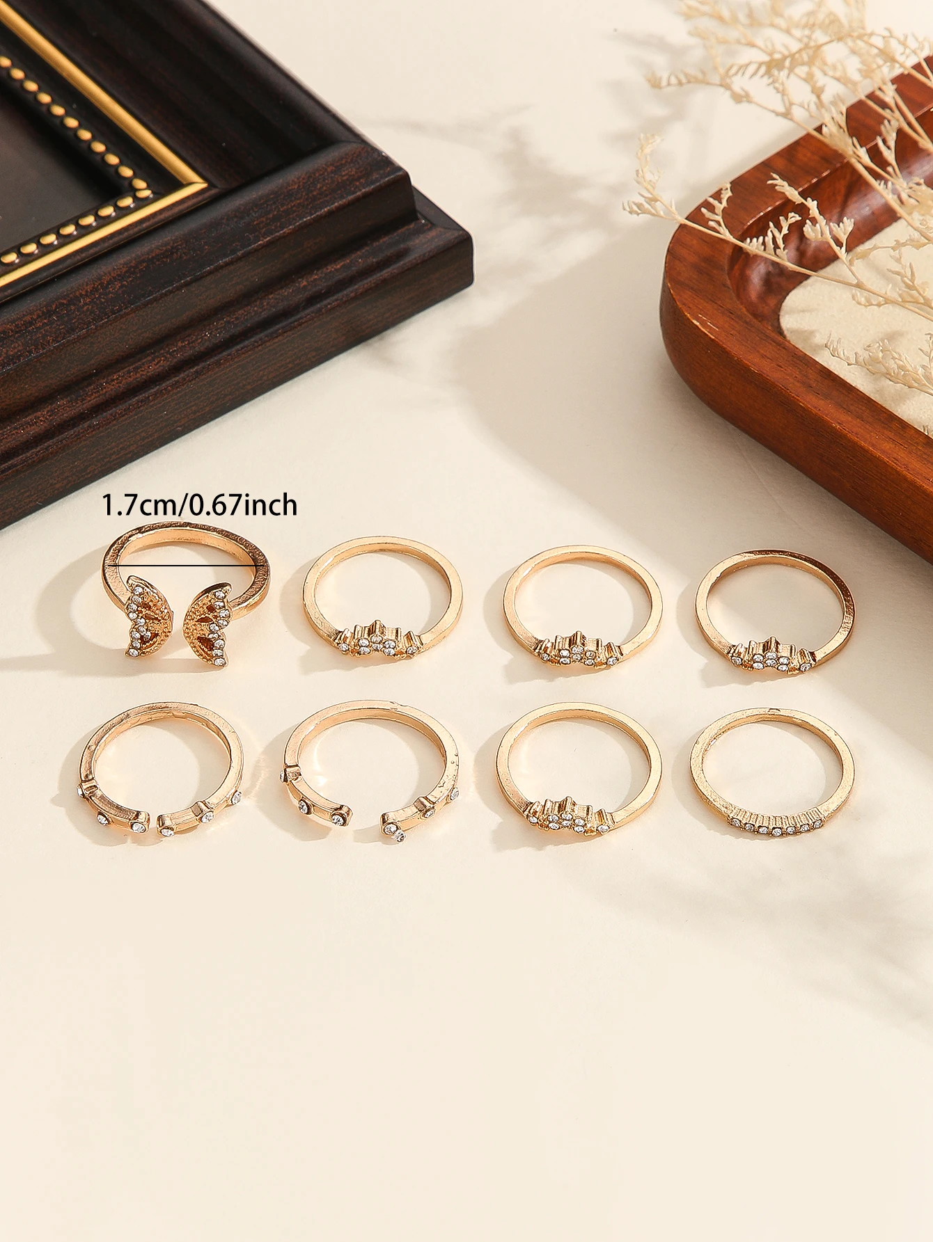 Elegant Set of Eight Butterfly Rings 6 Elegant Set of Eight Butterfly Rings - Image 6