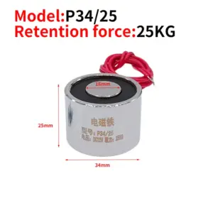 Mini Electromagnetic Lifting Magnet P20/15 6V 16 Sf1833e79b1034b5e972c722ef5dc2b1cc