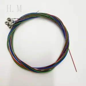 Vibrant Rainbow Guitar Strings Set