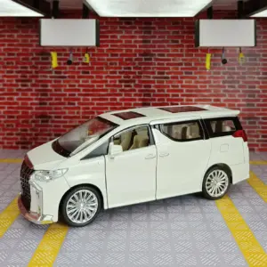 1:24 ALPHARD Diecast Model Car with Lights 10 Sf187fbc1ce0042ab89295512f34d5a61x