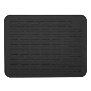 Black Silicone Dish Mat 40x30cm 19 Sf1929d3403314a0d9a968decd354bc2bI