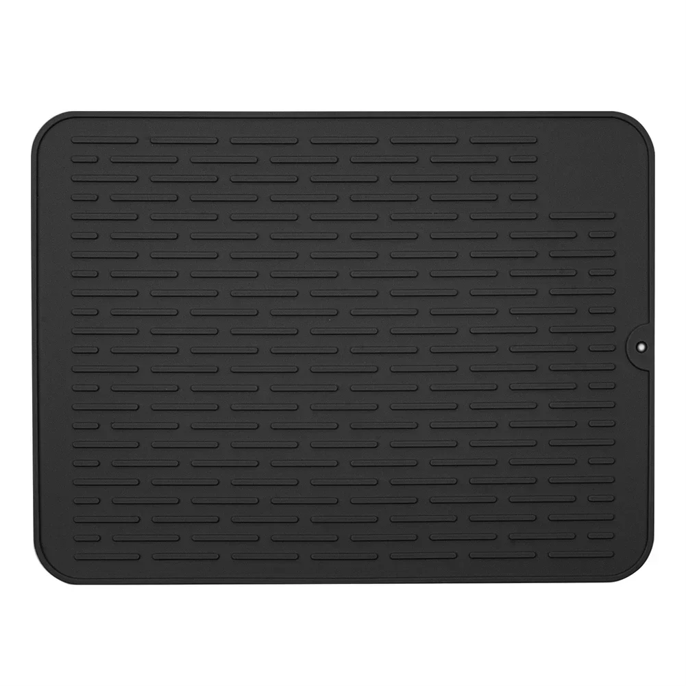 Black Silicone Dish Mat 40x30cm 10 Black Silicone Dish Mat 40x30cm - Image 10