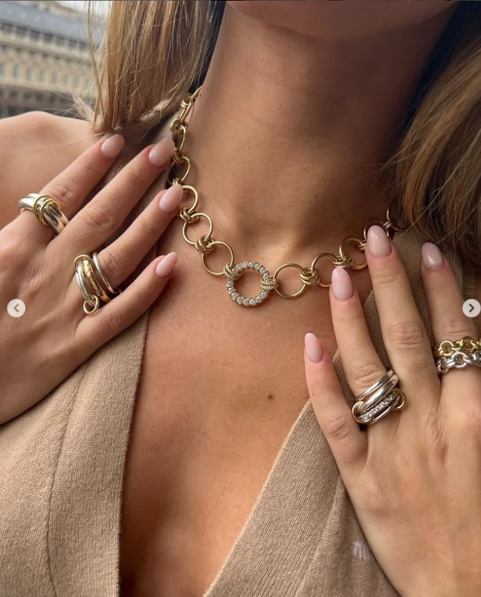 Six-Piece Stainless Steel Women's Ring Set 2 Six-Piece Stainless Steel Women's Ring Set - Image 2