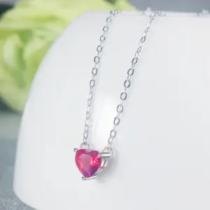 Vibrant Pink Heart Pendant Necklace for Women 7 Sf1a7e5252c514e468f8e58895c816630q