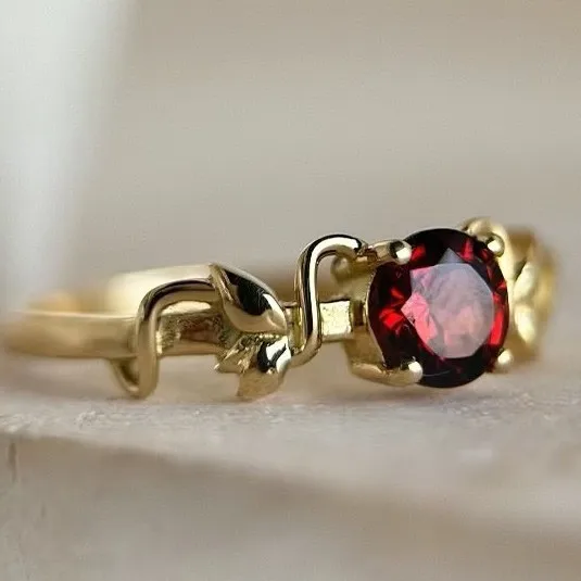 Elegant Gold and Silver Zircon Cocktail Ring 5 Elegant Gold and Silver Zircon Cocktail Ring - Image 5