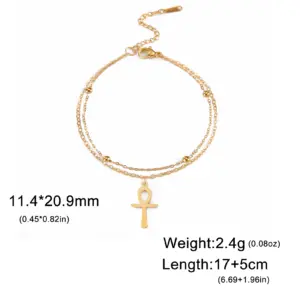 Egypt Ankh Cross Anklet for Women 19 Sf1cb3225d8e84e799a67d381164f933cF