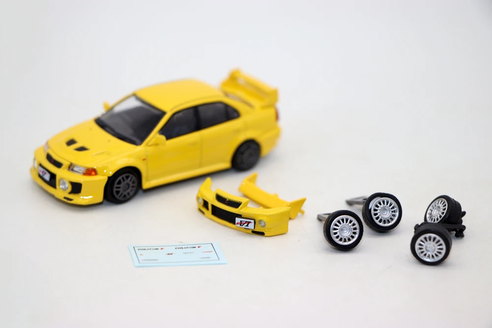 Miniature Mitsubishi Lancer Evolution V/VI Diecast Model 6 Miniature Mitsubishi Lancer Evolution V/VI Diecast Model - Image 6