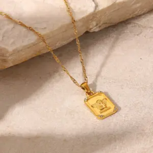 Elegant Stainless Steel Gold Pendant Necklace 11 Sf1f94dfd13f44f519ec99ceaa79945dbE