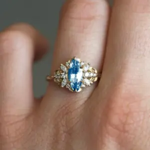 Elegant Blue Zircon Cocktail Ring for Women 6 Sf20c7fd271e142ee81bc856e56d6da5aO