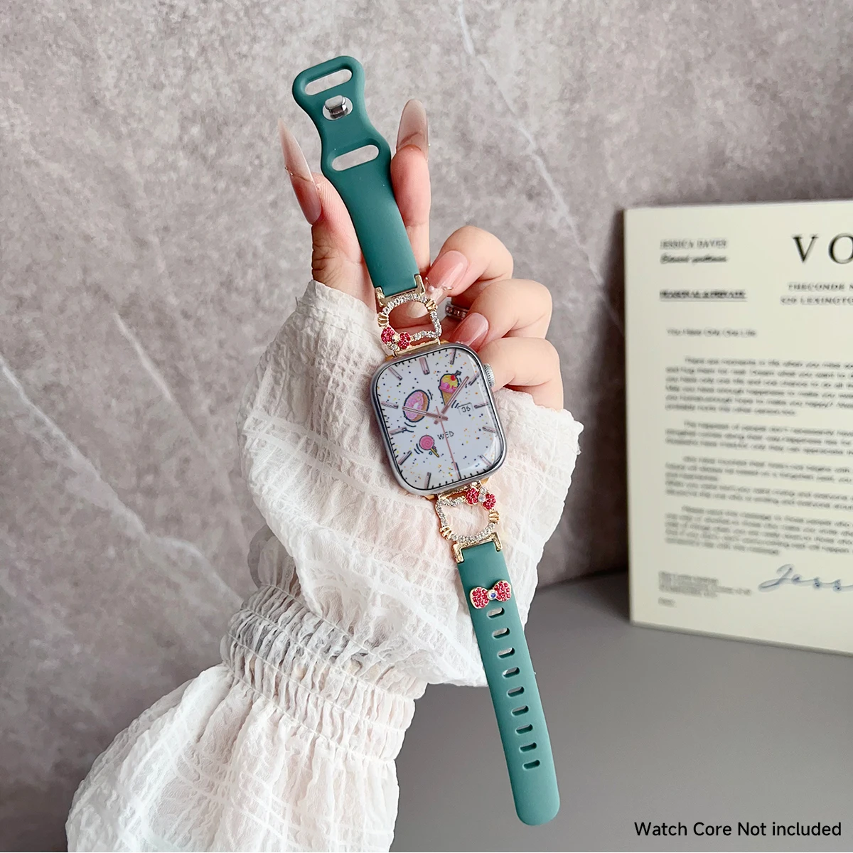 Girls Silicone Strap for Apple Watch Series 5-10 10 Girls Silicone Strap for Apple Watch Series 5-10 - Image 10