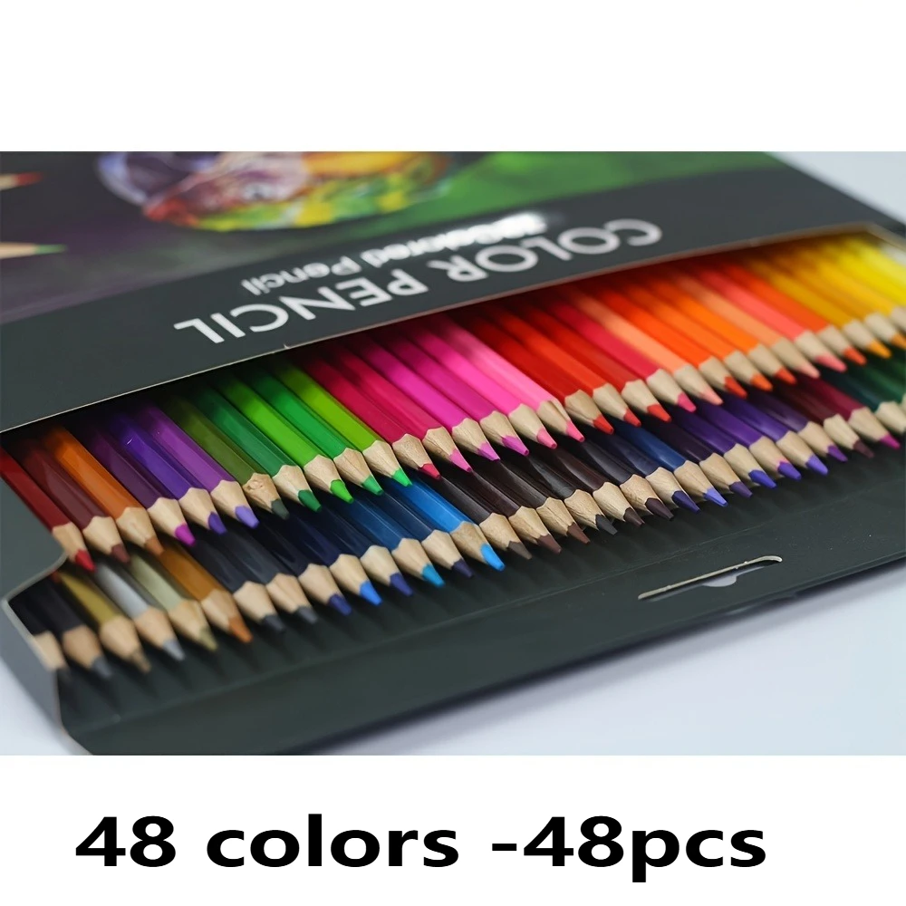 Vibrant 48-Color Artist Colored Pencil Set 9 Vibrant 48-Color Artist Colored Pencil Set - Image 9