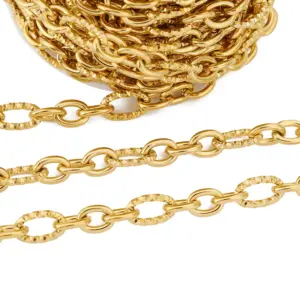 Heavy Stainless Steel Jewelry Chain in Gold Tone 17 Sf256c60d263544b382d9bb1bc56cca49J