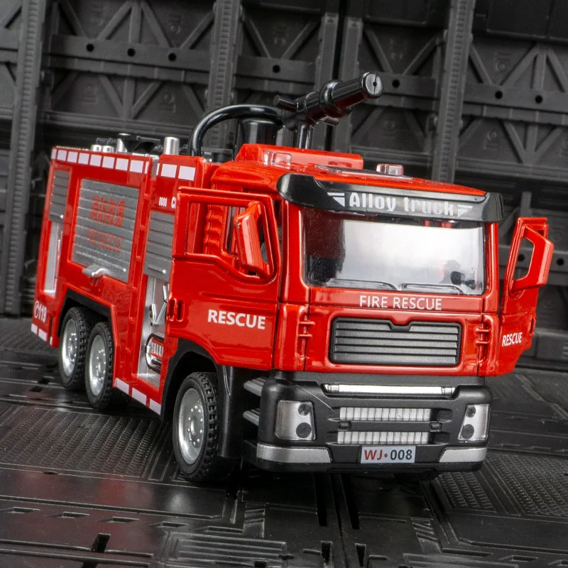 1/50 Scale Diecast Fire Truck Model 5 1/50 Scale Diecast Fire Truck Model - Image 5