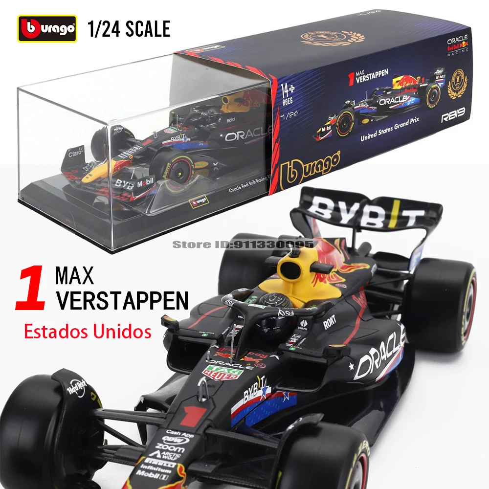 Red Bull RB19 F1 Car 1:24 Diecast Model 2 Red Bull RB19 F1 Car 1:24 Diecast Model - Image 2