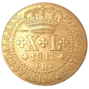 1818 Brazil 40 Reis Coin Replica