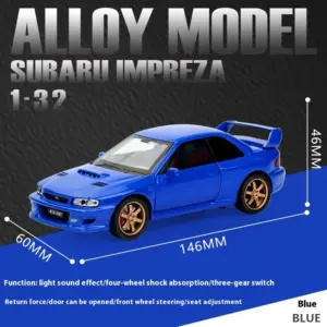 Black Subaru Impreza WRX STI 1:32 Diecast Model 17 Sf2a61d73a4ab412394c6faac8021601eQ