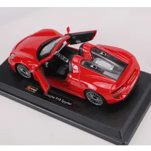 Vibrant Red Porsche 918 Spyder Diecast Model 11 Sf2adab0db8364211a58d9c6dbe64d35em