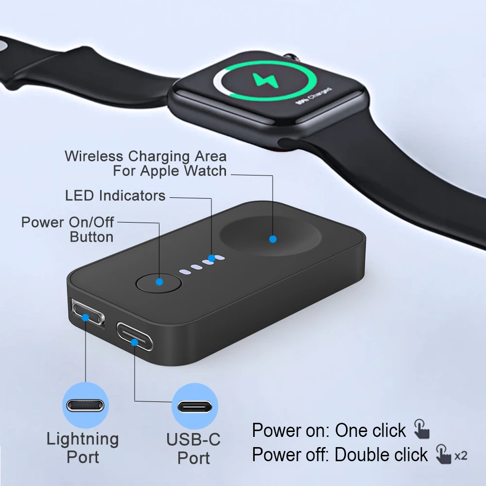 Apple Watch Wireless Charging Station Model 10-4 with Magnetic Fast Charge 3 Apple Watch Wireless Charging Station Model 10-4 with Magnetic Fast Charge - Image 3