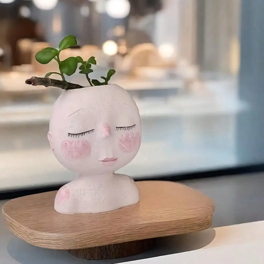 Face-Shaped Resin Vase Model T-12 5 Face-Shaped Resin Vase Model T-12 - Image 5