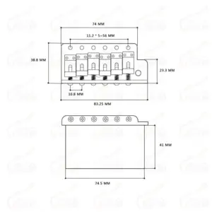 Wilkinson WVC-SB Vintage Tremolo Bridge System 10 Sf2d9cf7361e1494aa1ee9791833140e6R