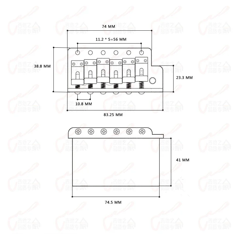 Wilkinson WVC-SB Vintage Tremolo Bridge System 5 Wilkinson WVC-SB Vintage Tremolo Bridge System - Image 5