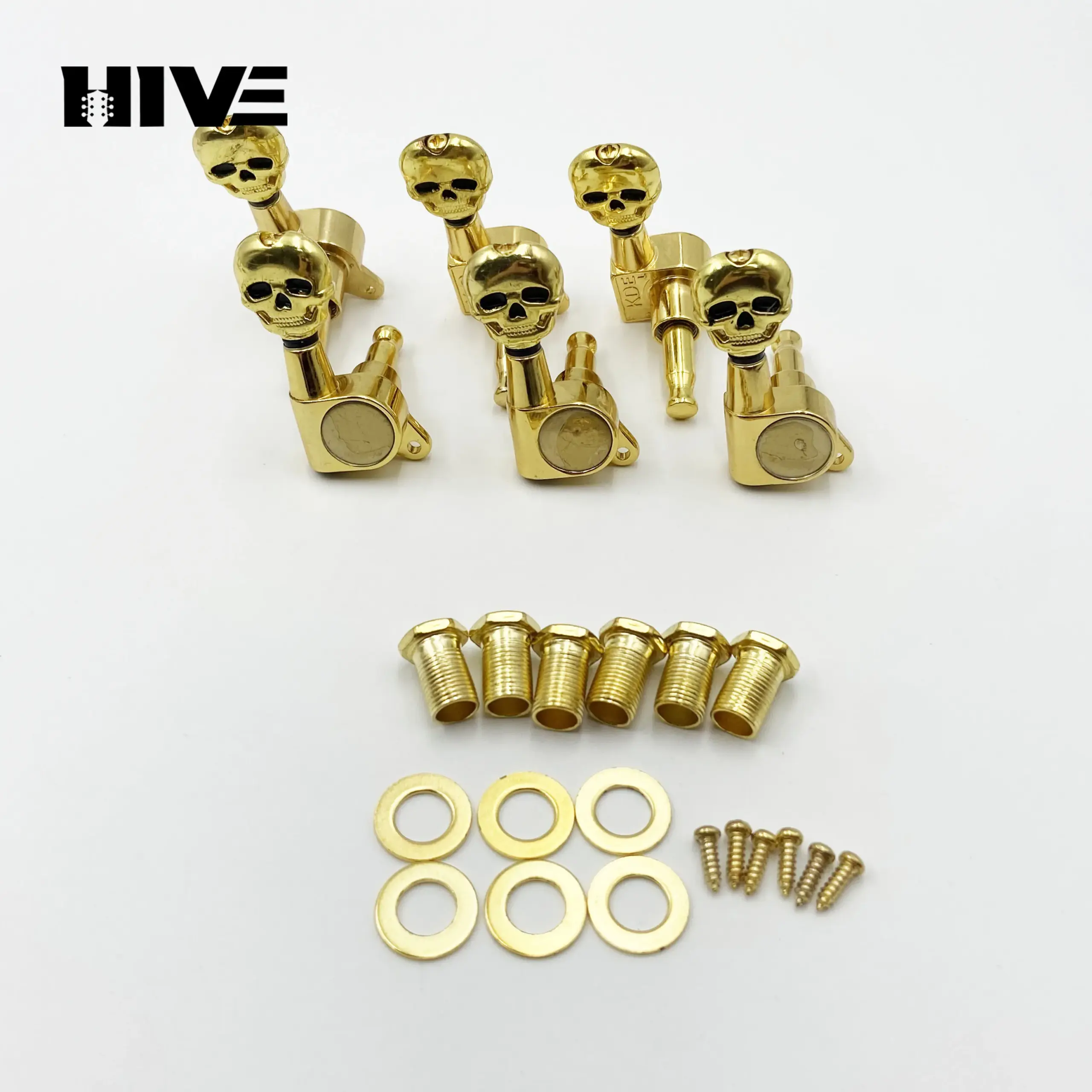 Skull Guitar Tuning Pegs Set for Accurate Tuning 9 Skull Guitar Tuning Pegs Set for Accurate Tuning - Image 9