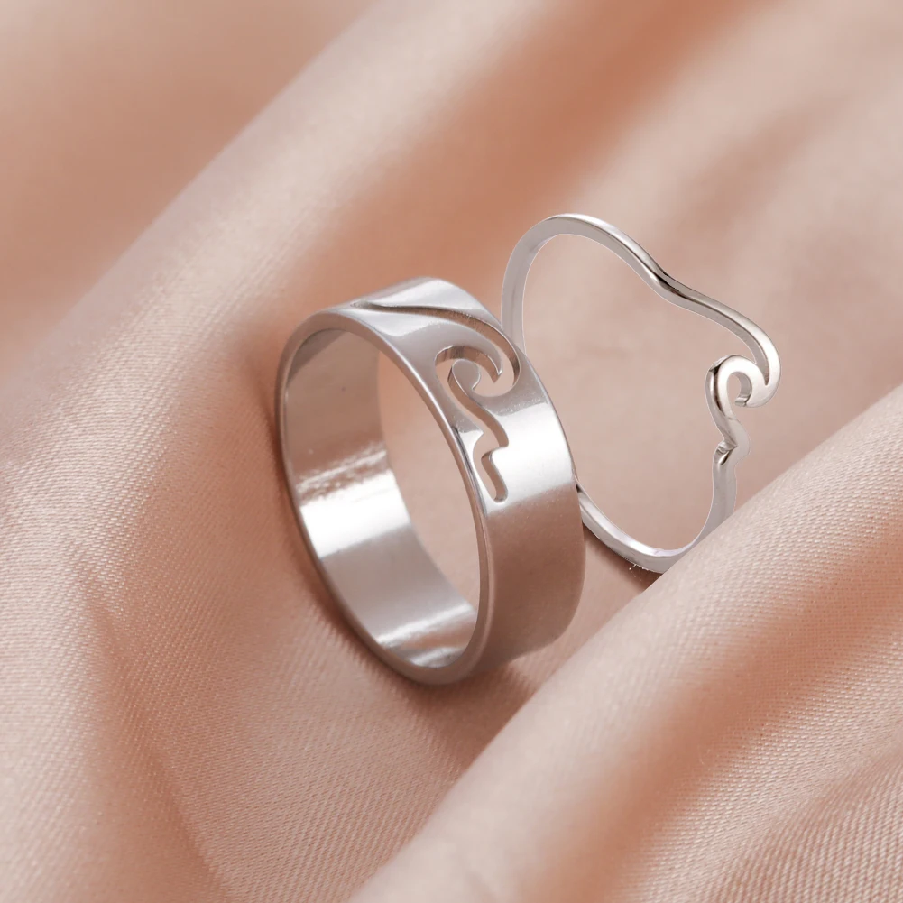 Elegant Heart Couple Rings for Love 4 Elegant Heart Couple Rings for Love - Image 4