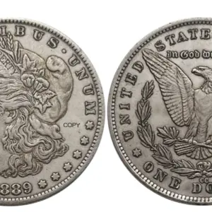 1889 Morgan Silver Coin Replica Collection Piece 17 Sf330b39d9fc049c9b5aab957749c7e896