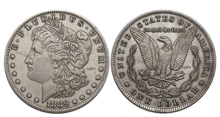 1889 Morgan Silver Coin Replica Collection Piece 9 1889 Morgan Silver Coin Replica Collection Piece - Image 9