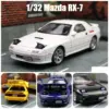 White Mazda RX-7 diecast model 1:32 scale