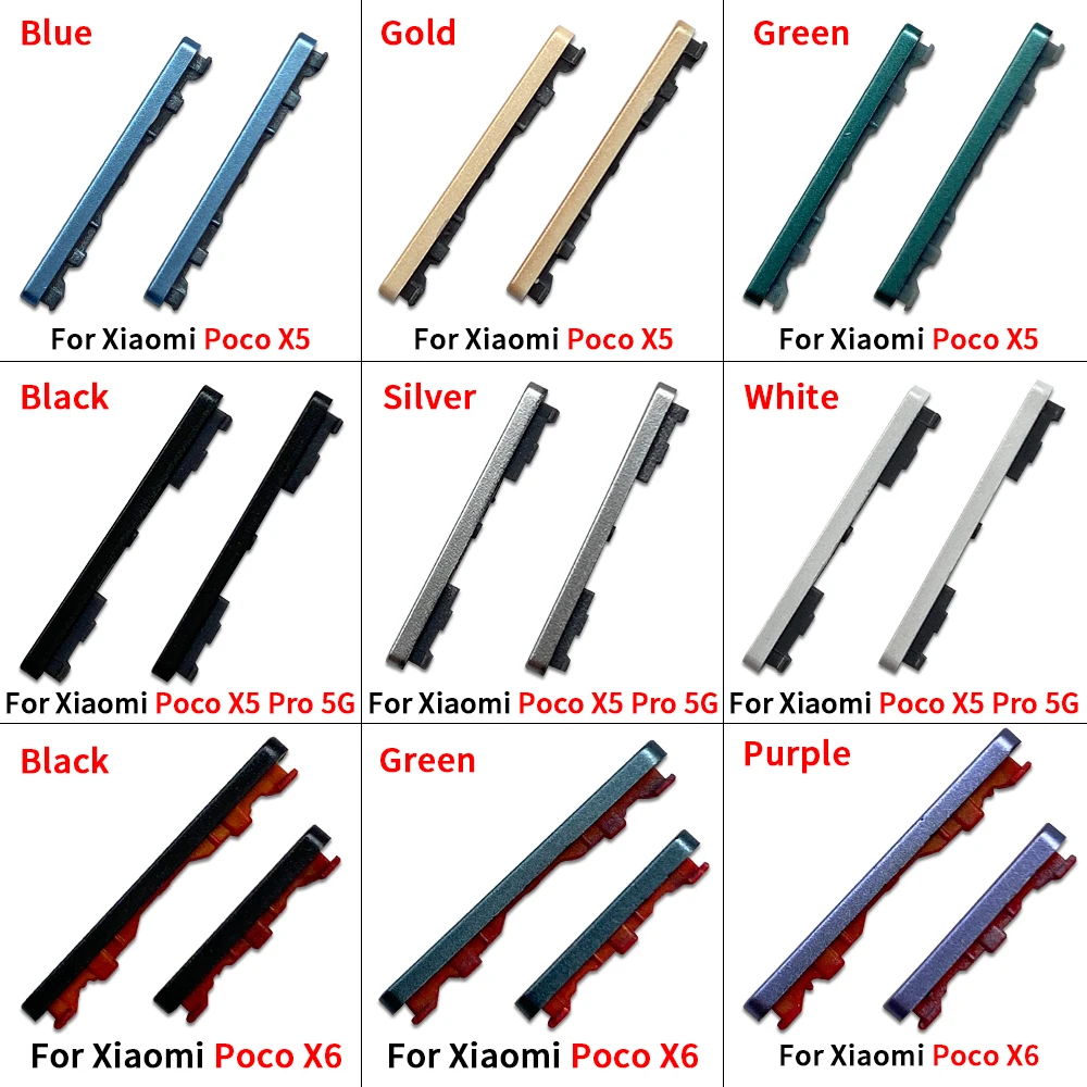 Xiaomi Poco X4/X5/X6 Pro 5G Side Key Replacement Set 4 Xiaomi Poco X4/X5/X6 Pro 5G Side Key Replacement Set - Image 4