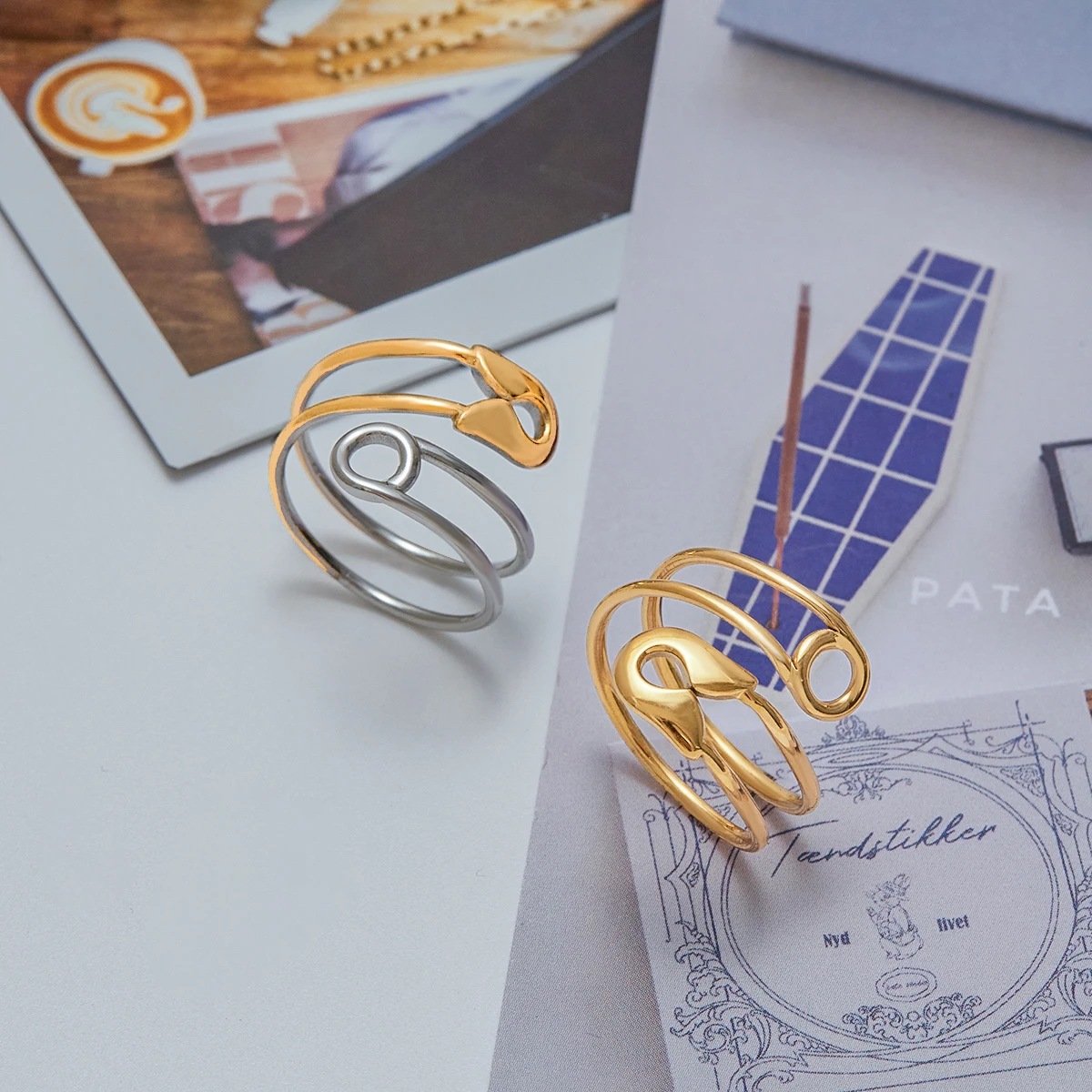 Minimalist Stainless Steel Ring Set for Women 6 Minimalist Stainless Steel Ring Set for Women - Image 6