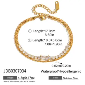 Stainless Steel Zircon Bracelet for Women 17 Sf38fbd7199c4403d999229b1134f7e56u