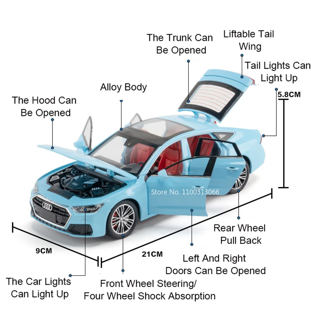 Luxury Alloy Car Models Set A7 and A8 2 Luxury Alloy Car Models Set A7 and A8 - Image 2