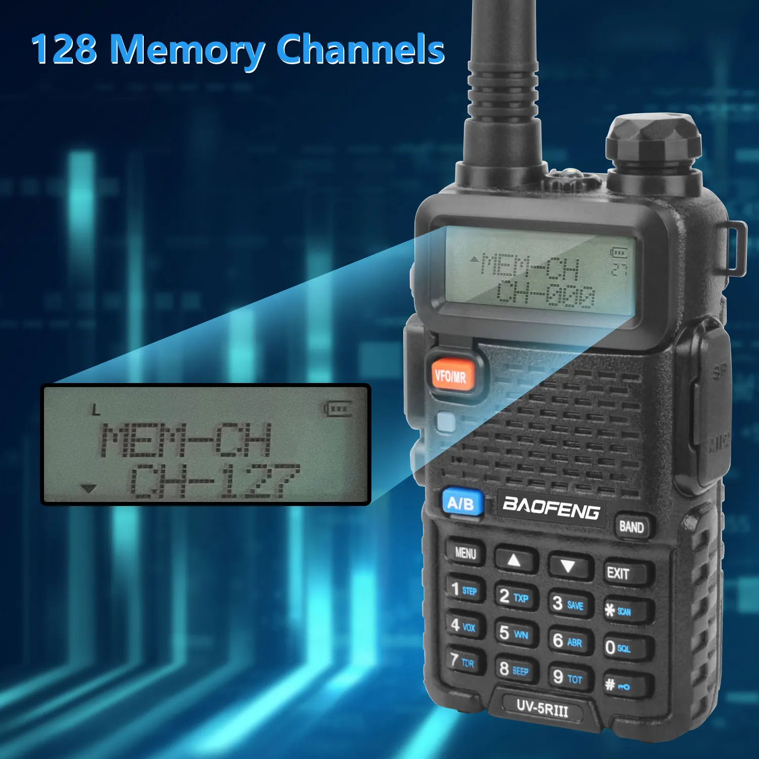 BAOFENG UV-5RIII Tri-Band Walkie-Talkie 4 BAOFENG UV-5RIII Tri-Band Walkie-Talkie - Image 4