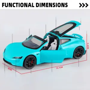 Blue 1:24 Scale Supercar Model with Sound and Light 12 Sf3d1c9d252904605b447e83062f10802l