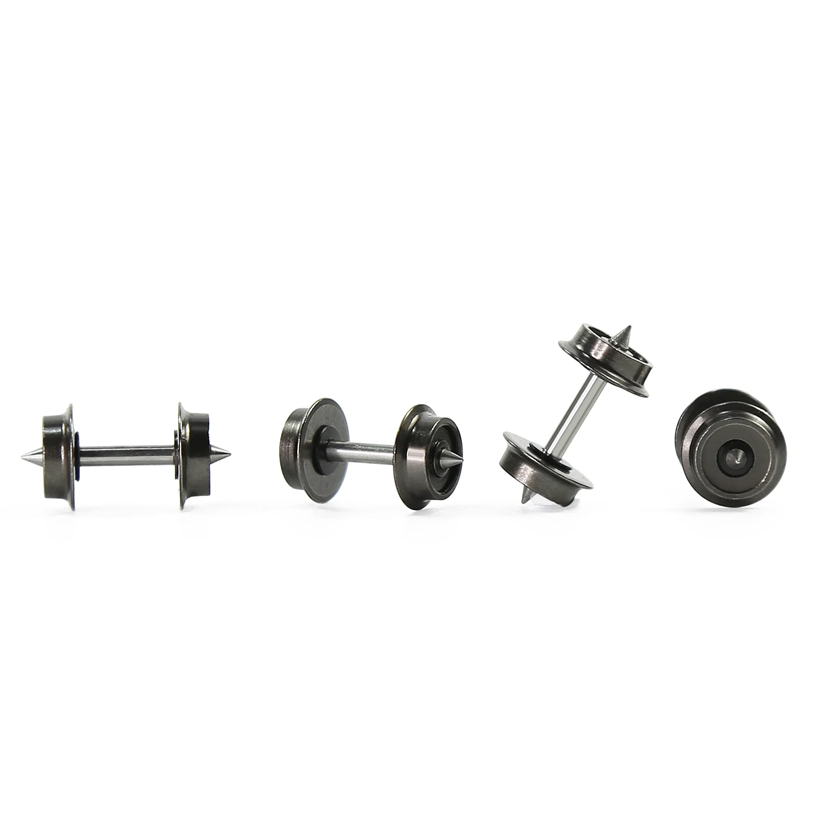 N Scale Metal Wheels Set for Model Trains 5 N Scale Metal Wheels Set for Model Trains - Image 5