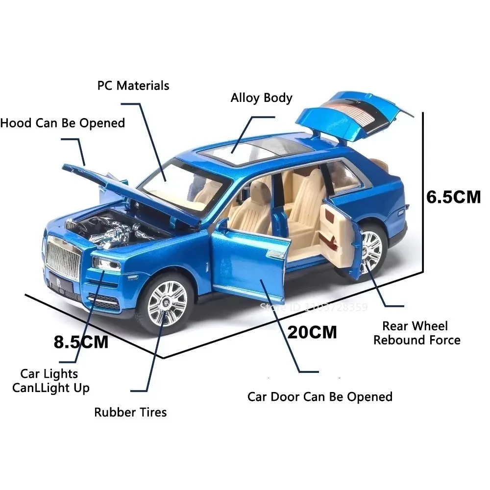 Diecast Rolls-Royce Cullinan Model 1:24 Scale 2 Diecast Rolls-Royce Cullinan Model 1:24 Scale - Image 2