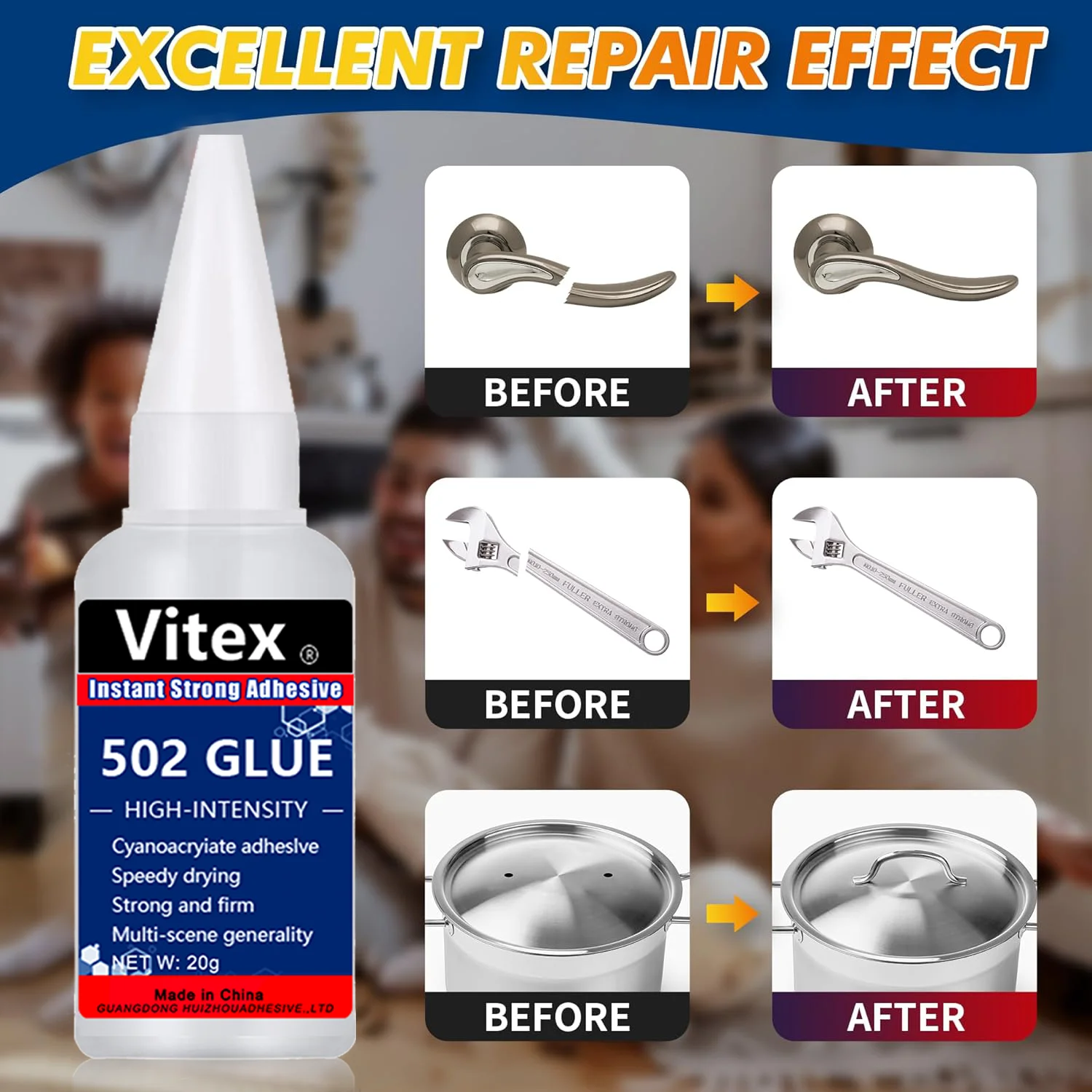 Waterproof Metal & Plastic Super Glue 20g Pack 4 Waterproof Metal & Plastic Super Glue 20g Pack - Image 4