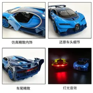 Bugatti Vision GT 1:32 Scale Diecast Model in Vibrant Colors 12 Sf3eb6e1330ef4e3ea0515940da3a8effm
