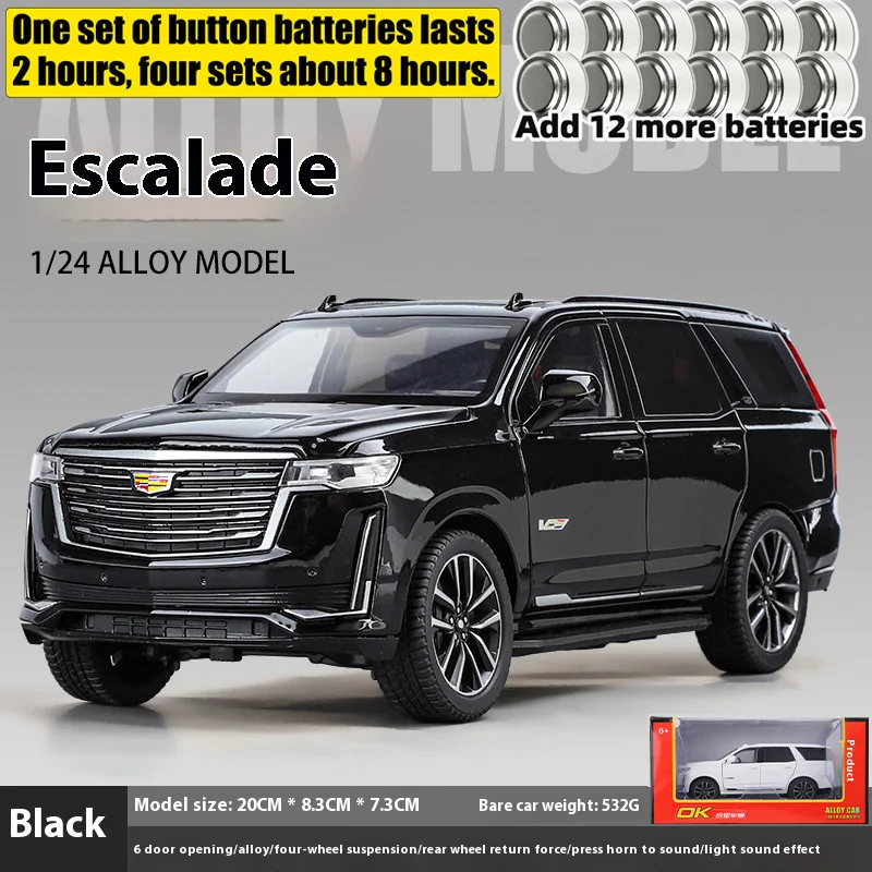 1:24 Cadillac Escalade Diecast Model in White 8 1:24 Cadillac Escalade Diecast Model in White - Image 8