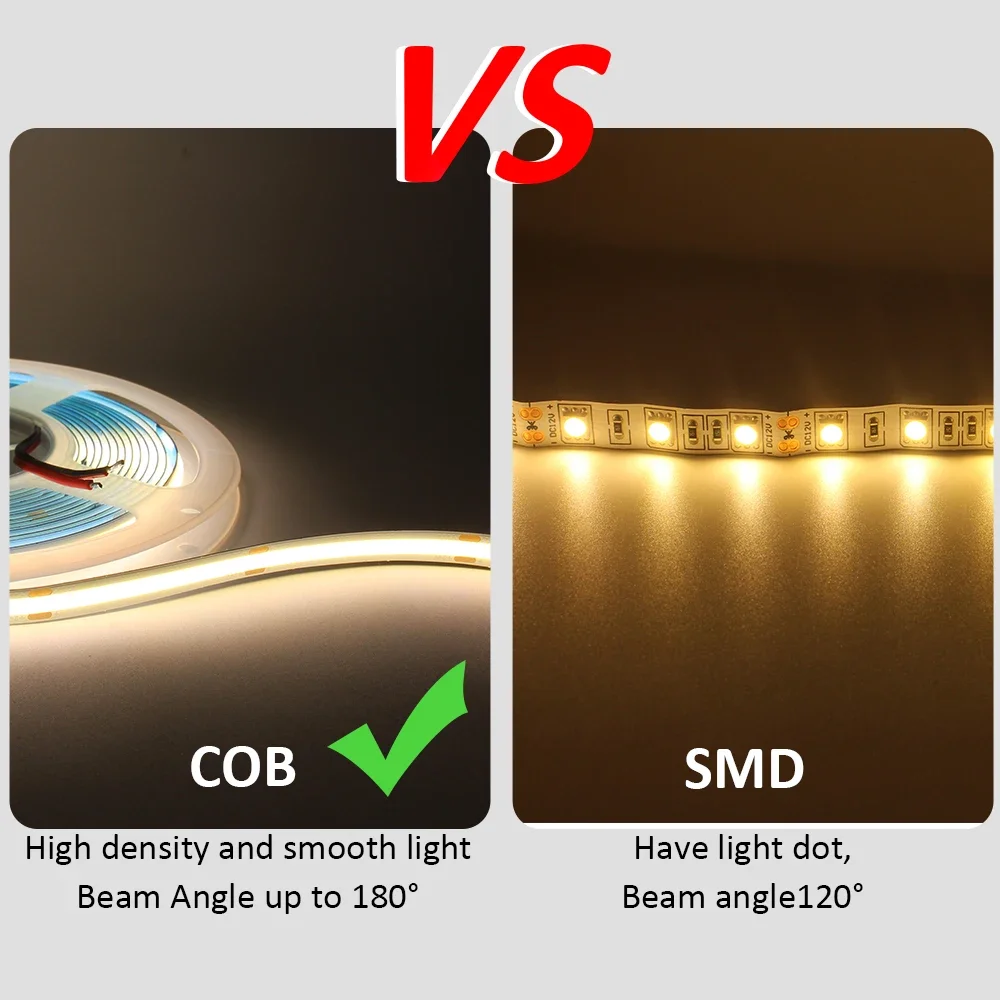 5-Meter Multi-Color COB LED Strip Light 4 5-Meter Multi-Color COB LED Strip Light - Image 4