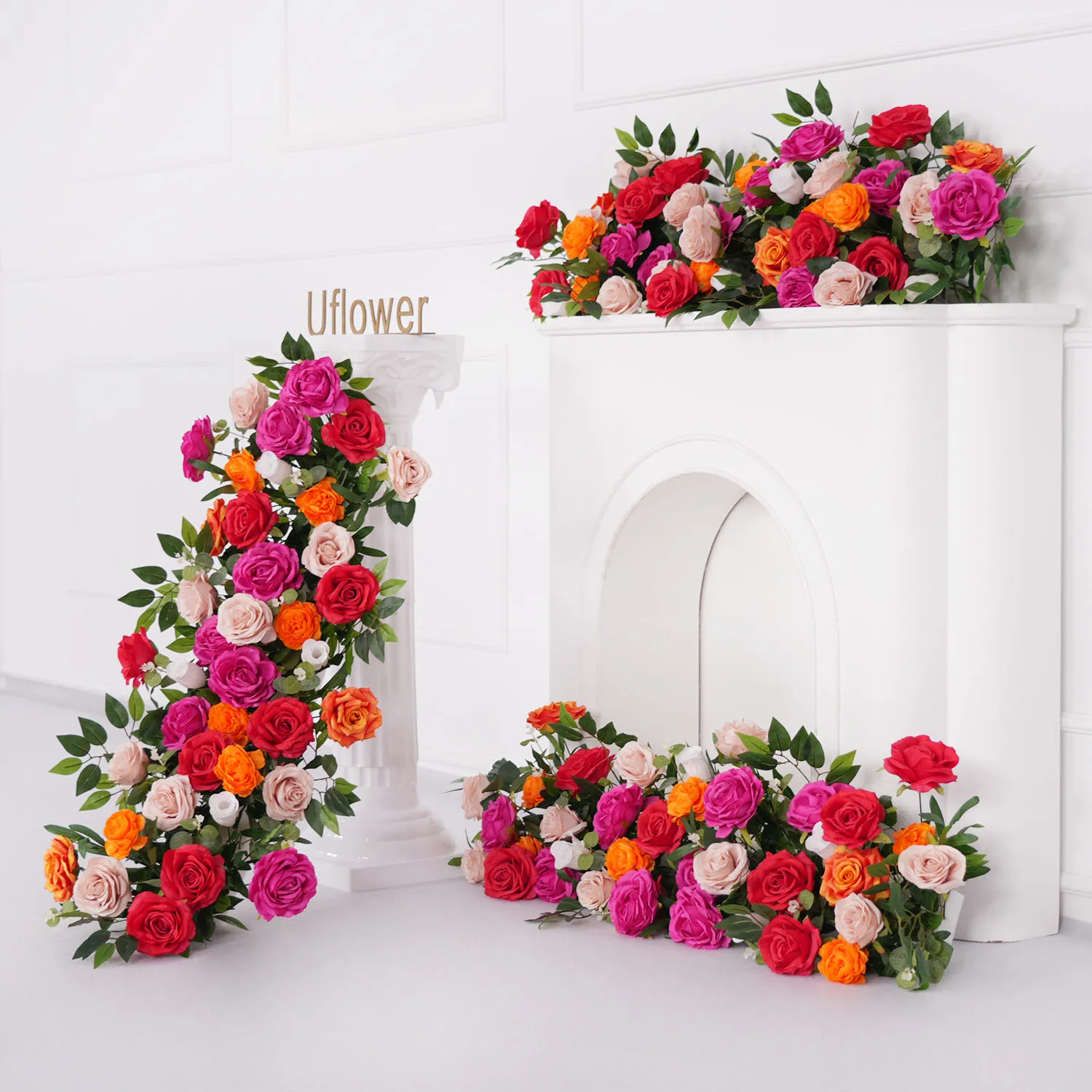 Artificial Rose Floral Row for Decor 5 Artificial Rose Floral Row for Decor - Image 5