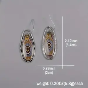 Vibrant Vintage Oval Drop Earrings for Women 8 Sf41076d4c3fe4d3db7942b917fe01143m